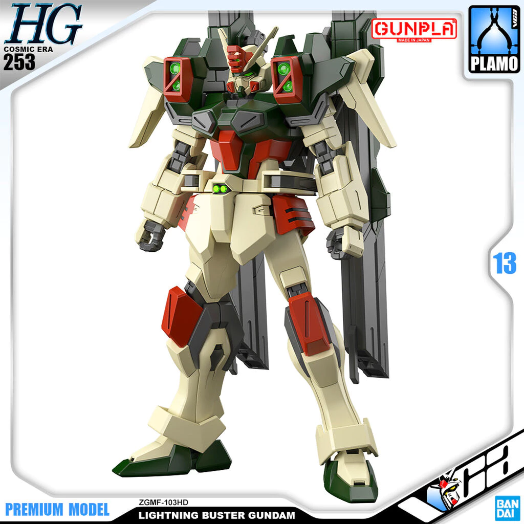 VCA ⭐️ BANDAI GUNPLA HIGH GRADE SEED HG LIGHTNING BUSTER GUNDAM PLASTIC MODEL TOY ประกอบ หุ่นยนต์ โมเดล กันดั้ม กันพล...