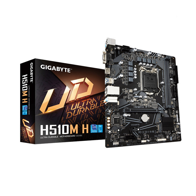 (มือสอง)Placa Mãe Gigabyte H510M H Intel H510 64GB LGA 1200 DDR4 Suporte 10/11a CPU Micro ATX