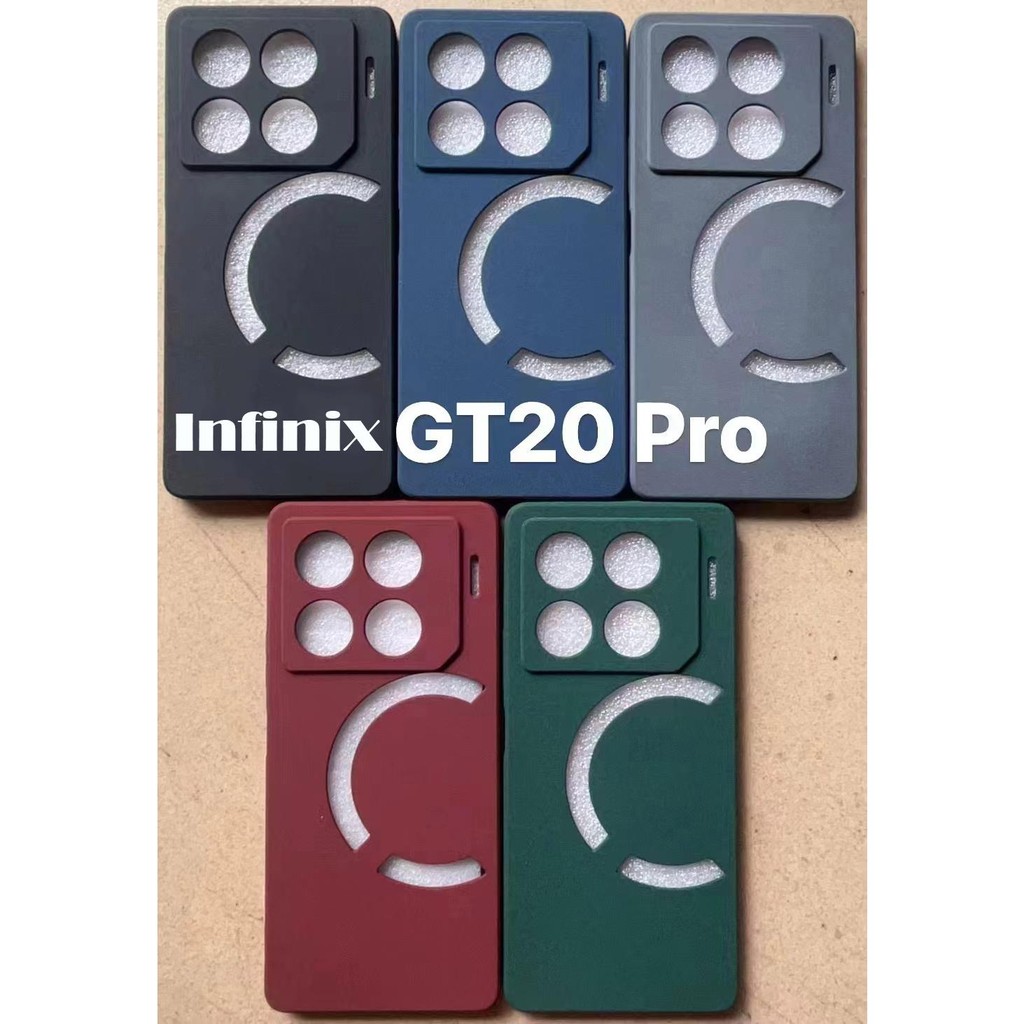 สําหรับ Infinix GT 20 Pro 20Pro X6871 GT20Pro InfinixGT20pro Soft TPU กรณีป้องกันลายนิ้วมือซิลิคอนปกหลังทราย Matte ยางเคสโทรศัพท์