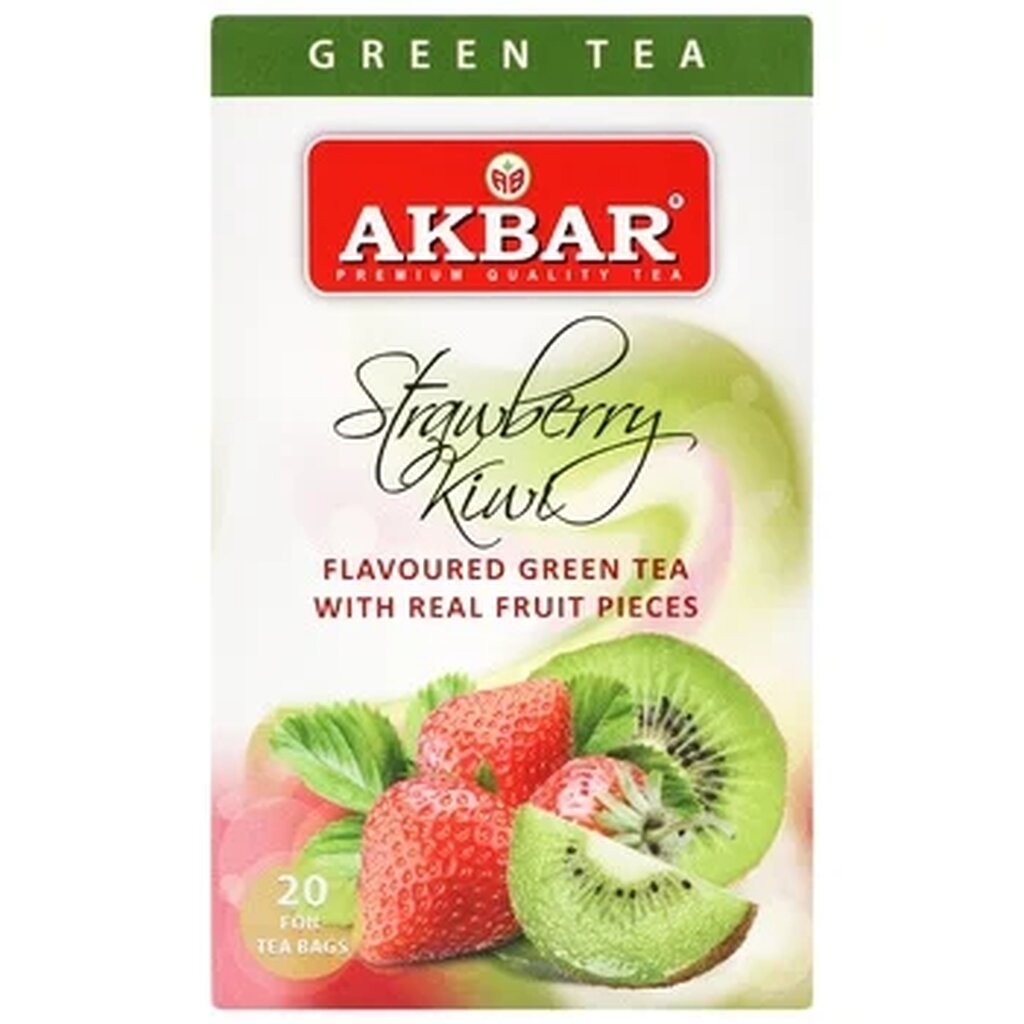 AKBAR Strawberry Green Tea ชาเขียวสตรอเบอรี่ 2 g. x 25 sachets (05-8744)