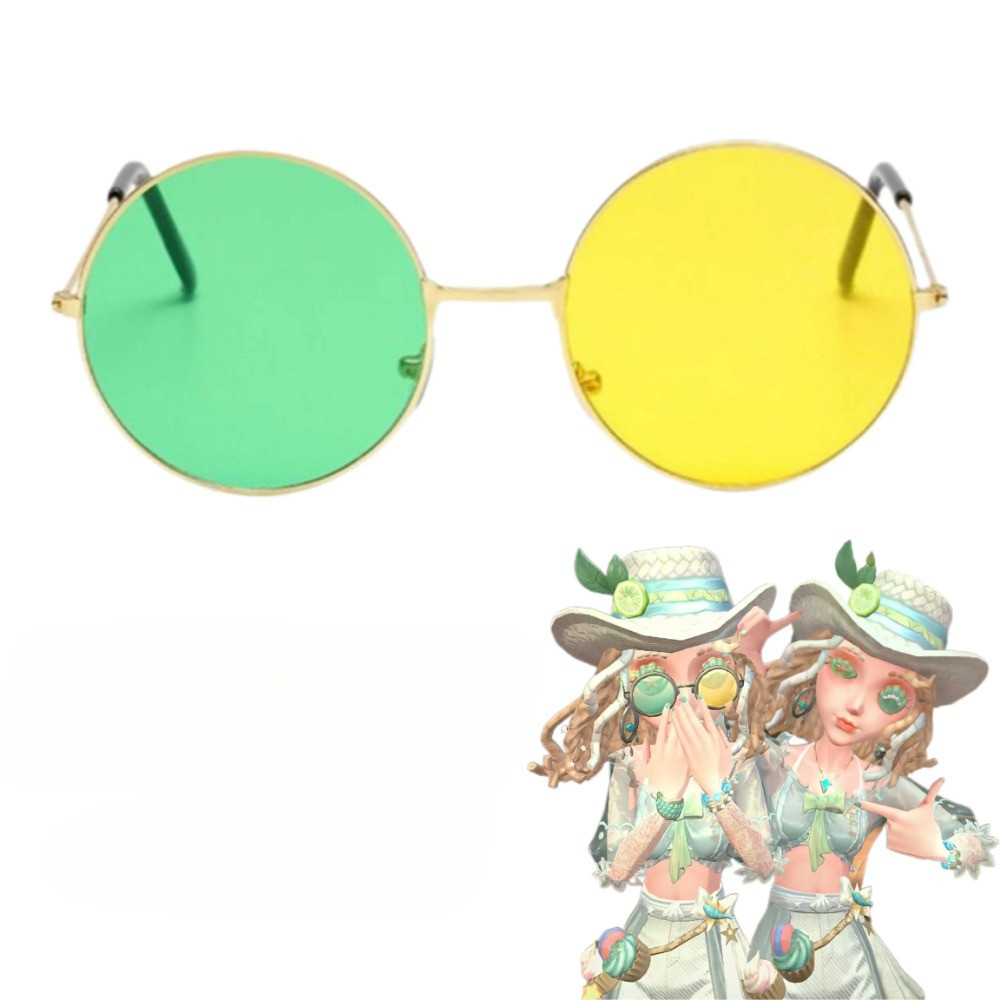 เกม Identity V แว่นตากันแดด Demi Bourbon Barmaid Retro รอบแว่นตาแว่นตาฮาโลวีนชายหญิงคอสเพลย์ Prop อุ