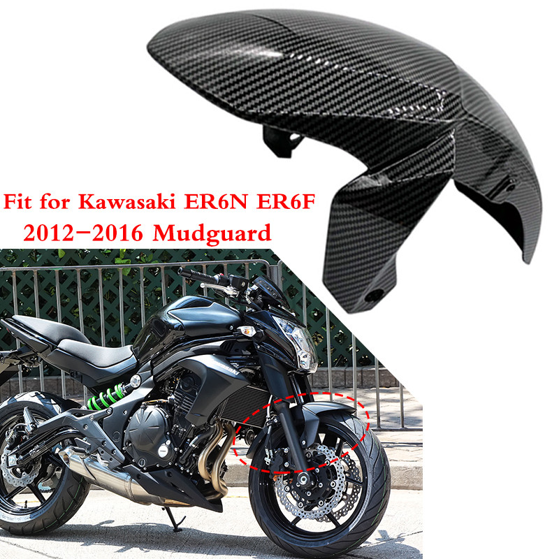 Hfmoto ER-6N ER-6F บังโคลนหน้าบังโคลนยาง Splash Mud Guard Cover Protcicetor Fit สําหรับ Kawasaki Nin