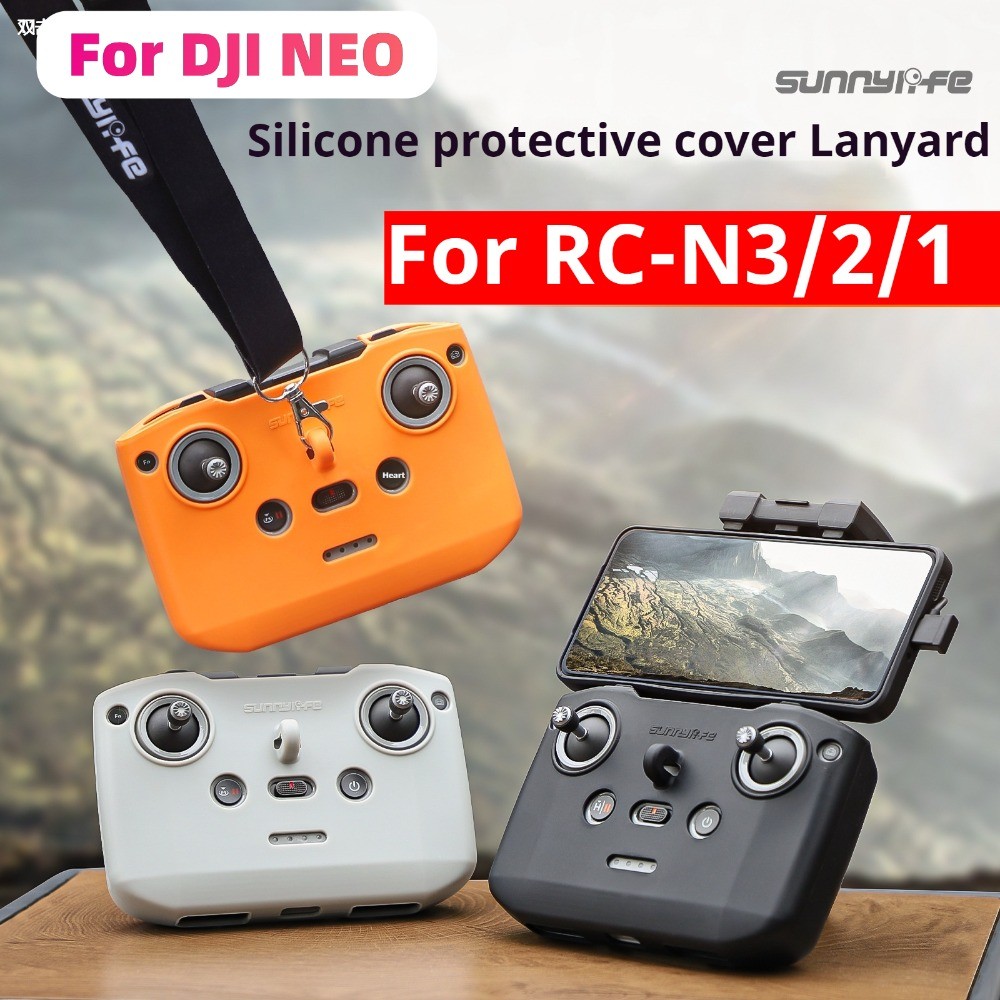 สําหรับ DJI Air 3S/ NEO RC-N3/Mini4Pro/Air3 RCN2 ไม่มีหน้าจอรีโมทคอนโทรลซิลิโคนกรณี, Mini4k/mini2se RCN1 กรณีอุปกรณ์เสริม