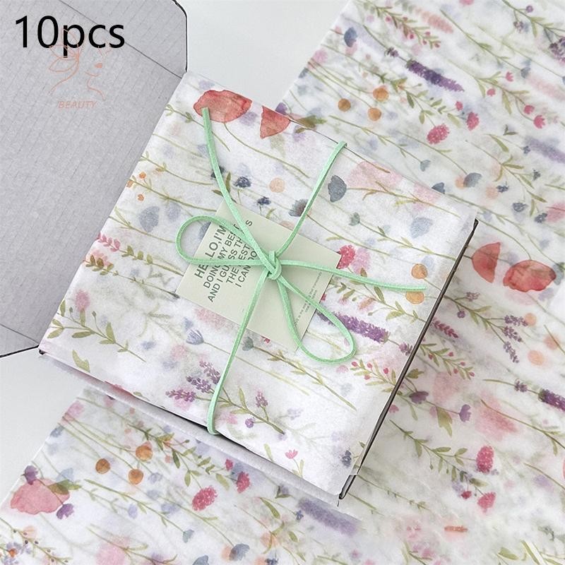 [maybeauty] กระดาษห่อช่อดอกไม้สีขาว 10 แผ่น สําหรับเค้ก เบเกอรี่ ของขวัญ {TH}