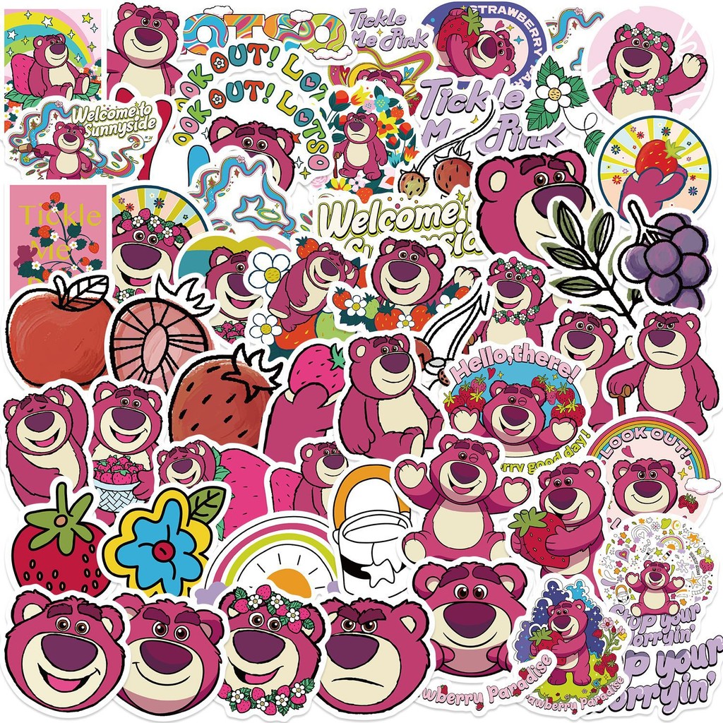 ชุดสติ๊กเกอร์ Lotso ชุดสติ๊กเกอร์กราฟิตี้กันน้ำลายการ์ตูน, 55 แผ่น/ชุด