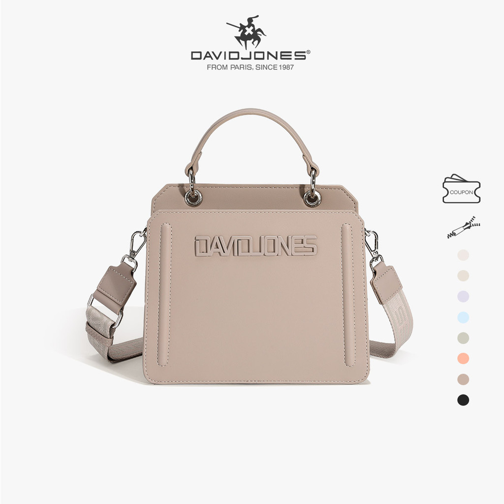 David Jones Paris 2025 ฤดูใบไม้ผลิฤดูร้อนใหม่คอลเลกชันDesignerผู้หญิงTop-Handleกระเป๋าCrossbodyกระเป๋าหนังPuหญิงนุ่มและSuppleกระเป๋า