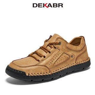 Dekabr รองเท้าผู้ชายแฟชั่น Retro Handmade PU หนัง Breathable…