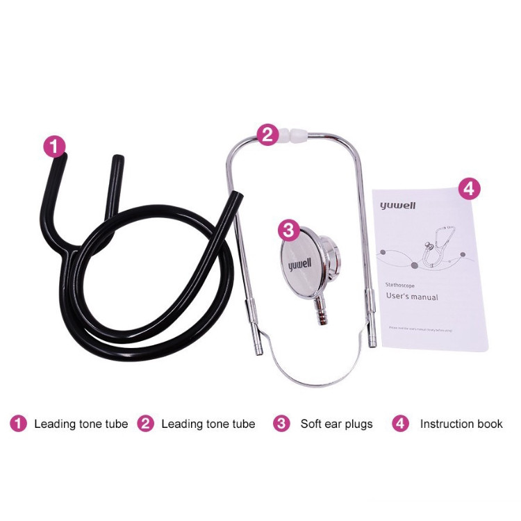 Yuwell Stethoscope หูฟังแพทย์ สามารถใช้ฟังได้ 2 ด้าน
