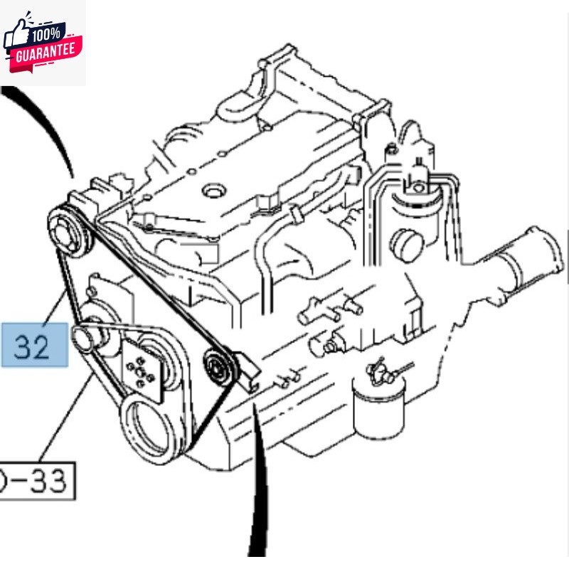8-98010841-T ∙ สายพานแอร์ NPR/NQR'08 ตรีเพชร 175/150 4HK1