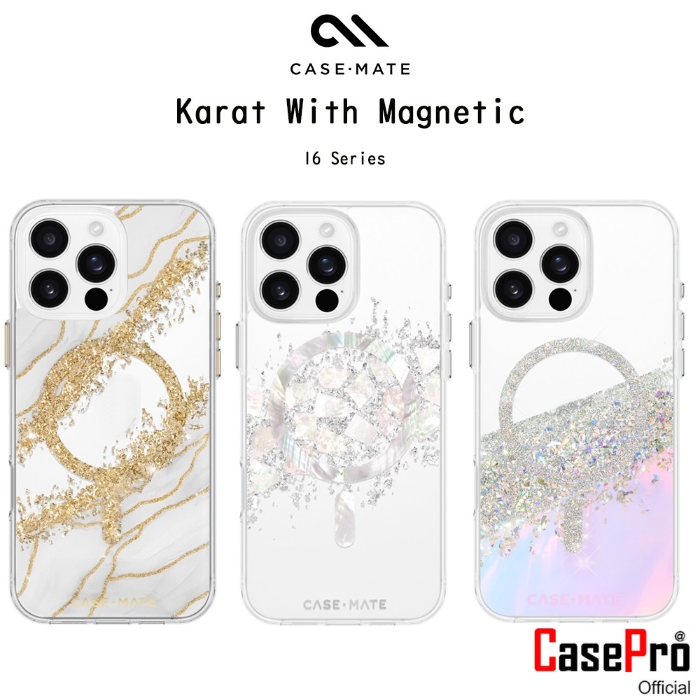 Case-Mate Karat Granite with Magnetic เคสใสกันกระแทกระดับ3.5เมตรเกรดพรีเมี่ยม เคสสำหรับ iPhone16/16Plus/16Pro/16Promax