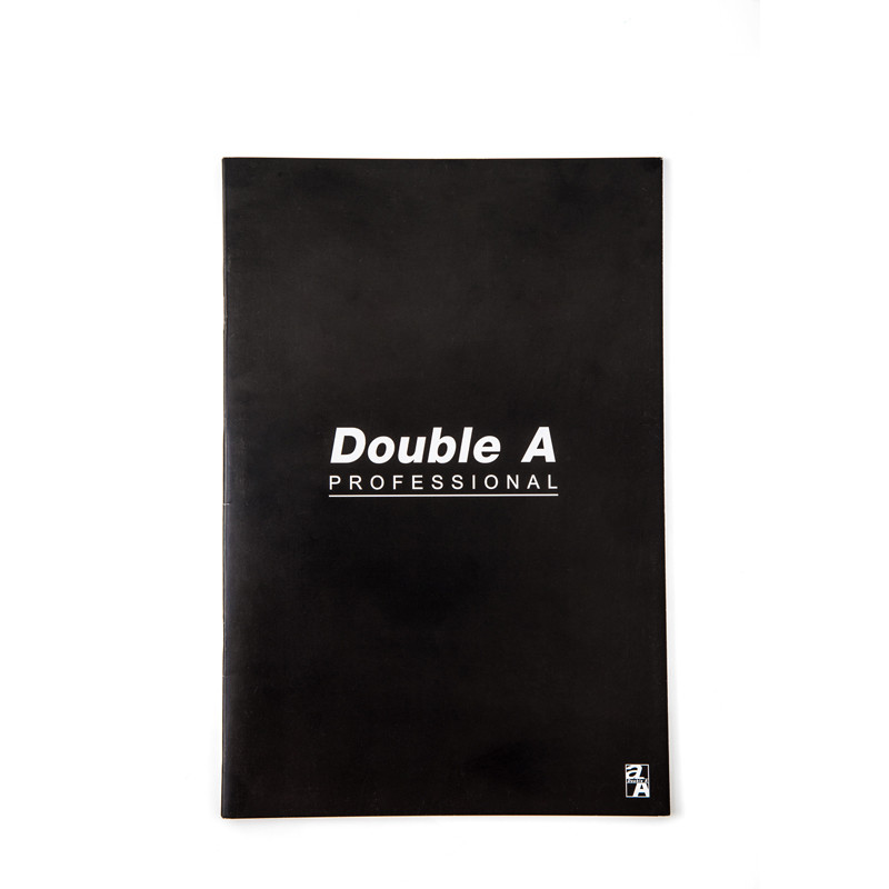 Double A สมุดบันทึกมุงหลังคา 70แกรม ดำ Professional