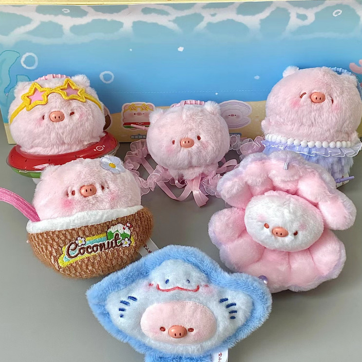 Sweet Baby Piggy Sweet Baby Aquarium Series ตุ๊กตาน้องหมูทะเล ยกบ็อก