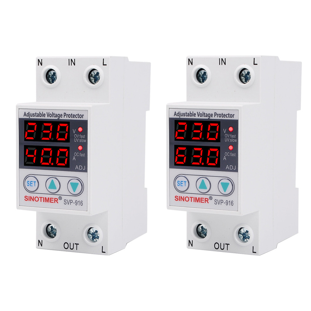 SINOTIMER Svp-916 อุปกรณ์รีเลย์ป้องกันแรงดันไฟฟ้ากระชาก สามารถปรับได้