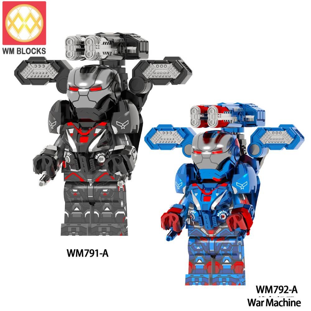 War Machine Building Iron Man บล็อกตัวเลขของเล่น Superhero Minifigures WM791-A WM792-A