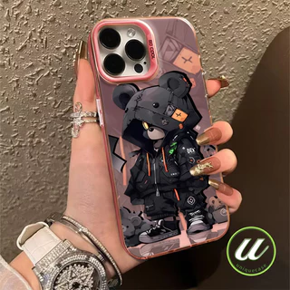 การ์ตูนแฟชั่นหมีความรุนแรงเย็น เคส Realme C53 C71 C75 C55 C20 C35 C51s C67 C25 C12 C21 C20A C17 Note 50 60 C33 C30 C15
