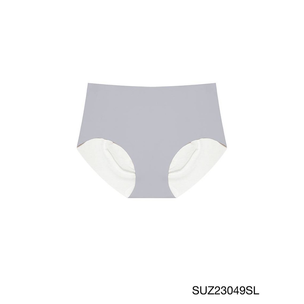 Sabina Panty Zone Seamless Fit Seamless Series กางเกงในทรงเอวสูง รหัส SUZ23049SL - สีเทาอ่อน