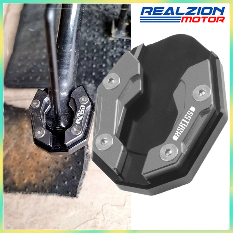 Realzion สําหรับ Yamaha Xsr155 XSR 155 2019-2022 Kickstand Sidestand ขาตั้ง Extension Enlarger Pad เท้าด้านข้างรถจักรยานยนต์อุปกรณ์เสริม 1 ชิ้น