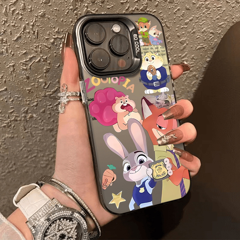 เคสไอโฟน11 สีดำหรูหราซิลิโคนแข็งกรณีโทรศัพท์ for IPhone 13 15 7Plus 14 12 11 16 Pro MAX 8 6 7 6S Plus วินนี่เดอะพูห์