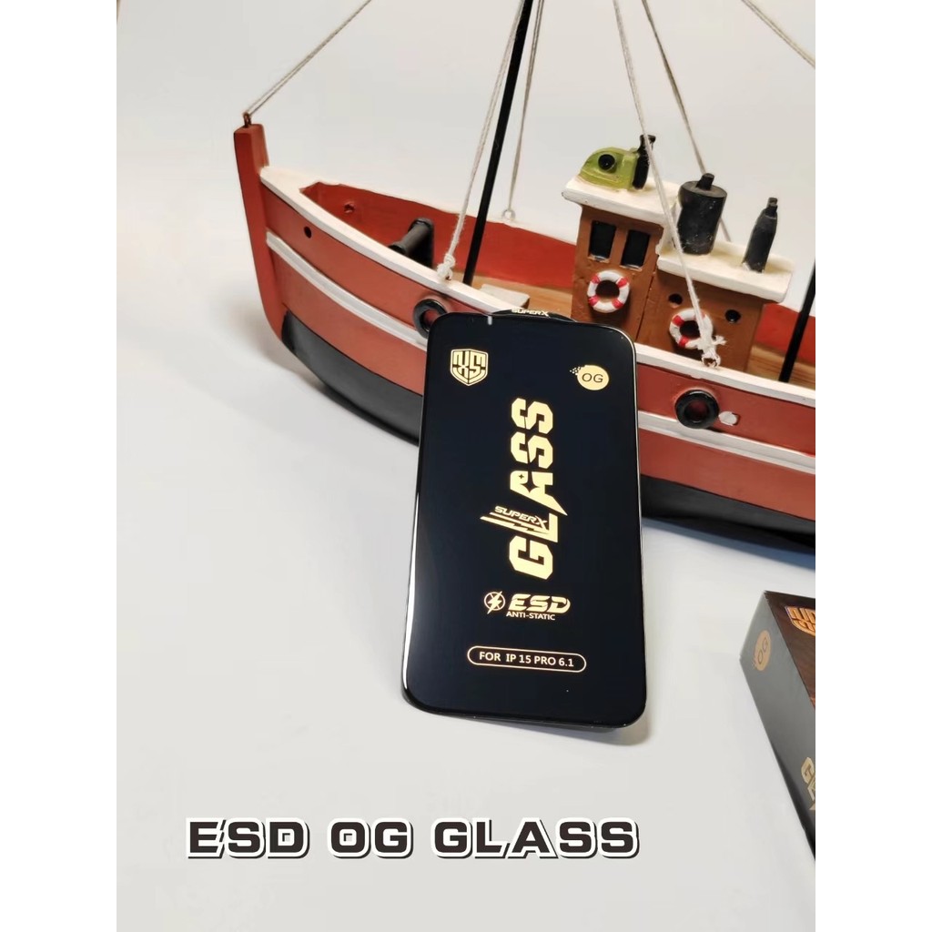 Y053 ฟิล์มกระจกเต็มจอ OG GLASS ESD ใสคม กันรอย ติดง่าย (10แผ่น) A05/Redmi 13C/POCO M6/C65/Realme C55