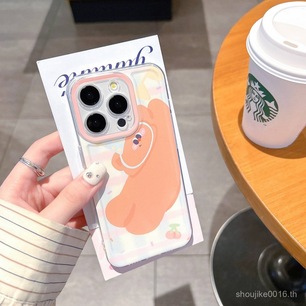 Apincluded หมีสีน้ำตาลโปร่งใสและ cleariphonephone Case-applieriphone 15 Pro max/ 16/14/12 /xr/ 11 Pr