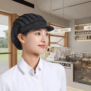 หมวกผ้า หมวกเชฟ หมวกคลุมผม สำหรับทำอาหาร งานโรงงาน สําหรับร้านอาหาร ครัว เบเกอรี่ พนักงานเสิร์ฟ หมวกทํางาน G2851