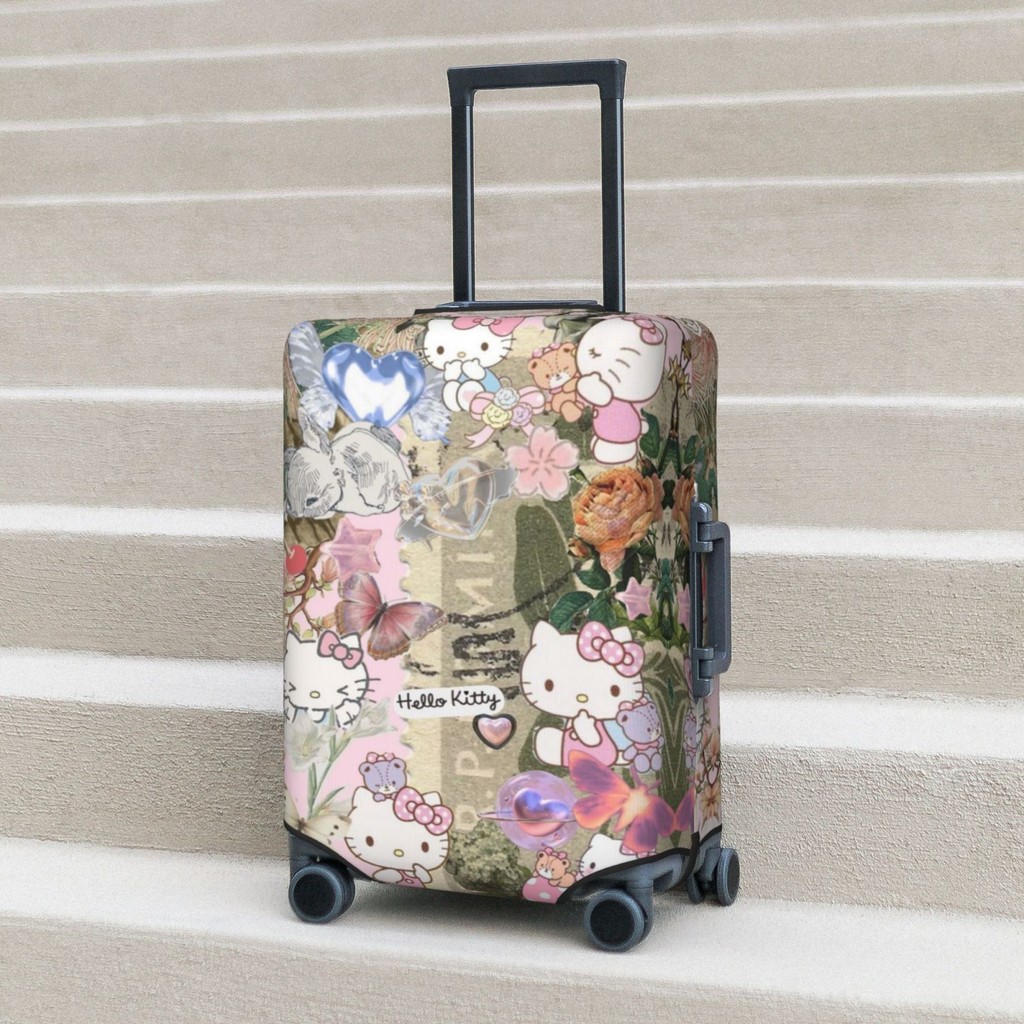 ผ้าคลุมกระเป๋าเดินทาง ผ้าสแปนเด็กซ์ แบบยืดหยุ่น ยืดหยุ่น Sanrio Luggage Cover 18-32 นิ้ว 3A30
