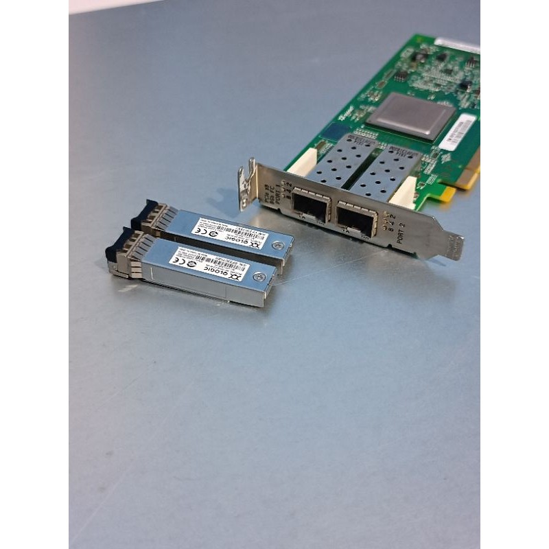 Qlogic KLE2565 Dual Port SFP 8Gbps Fiber channel Pcie Express