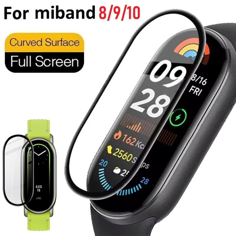 ฟิล์มป้องกันหน้าจอสําหรับ For Mi band 10 9 87654 Waterproof Full Coverage ฟิล์ม Mi band 10 Screen Pr