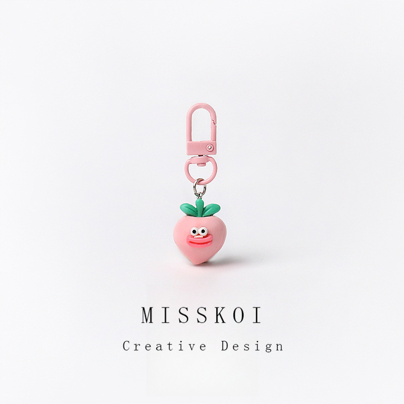 มจต ผลไม้สุดน่ารักปากใหญ่พวงกุญแจการ์ตูนผักกระเป๋านักเรียนจี้ที่มีสีสัน โดปามีน สาวหวานอุปกรณ์เสริม - รูปที่ 4