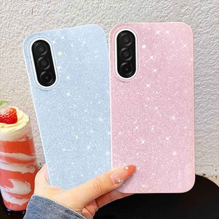 VRQR สําหรับ Samsung Galaxy A56 A36 A26 A16 5G ความรู้สึกขั้นสูงสีทึบประกาย IMD Hard Straight Edge Anti Drop เคสโทรศัพท์