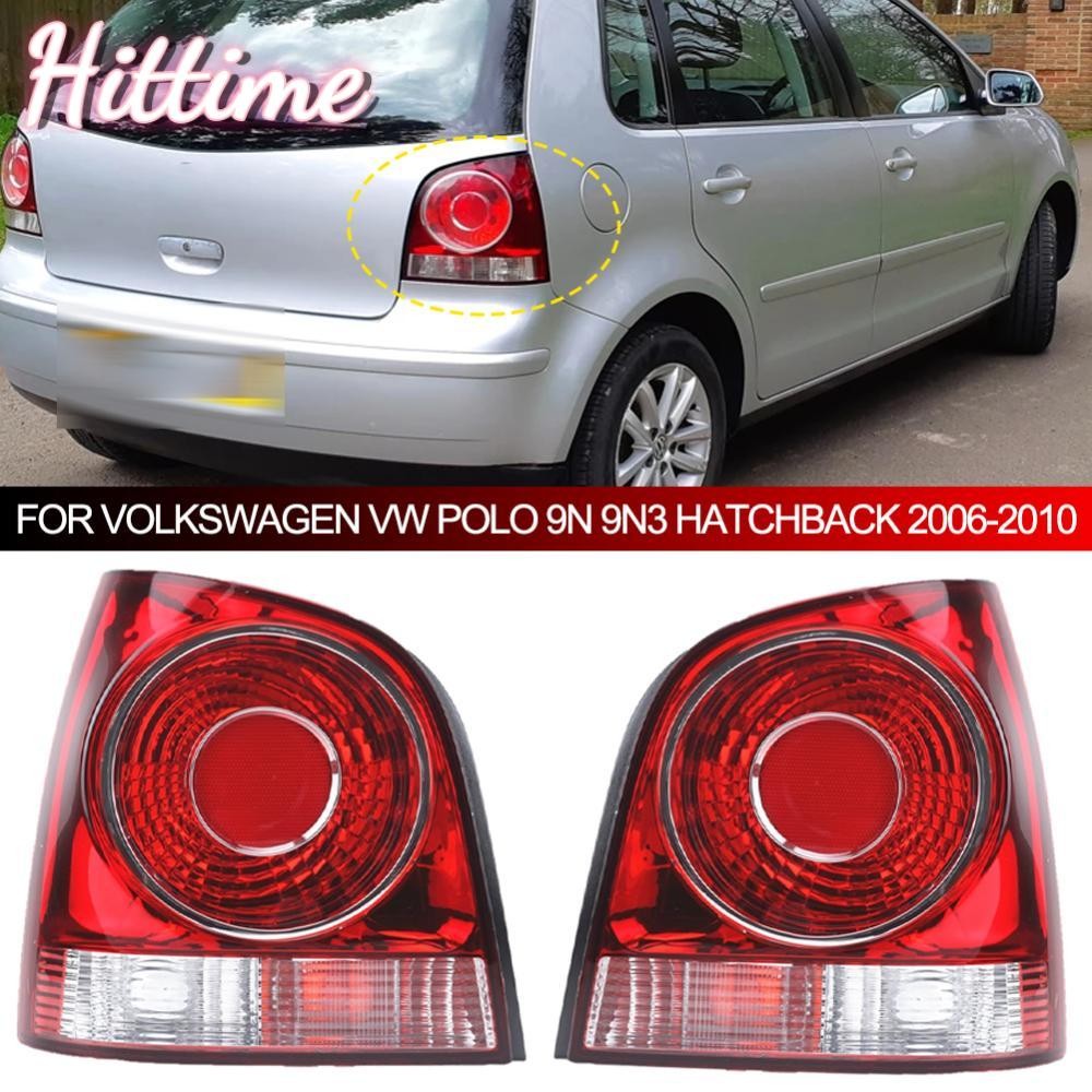 HITTIME รถด้านหลังไฟท้ายโคมไฟคําเตือนกันชนไม่มีหลอดไฟสําหรับ Volkswagen VW POLO 9N 9N3 Hatchback 200