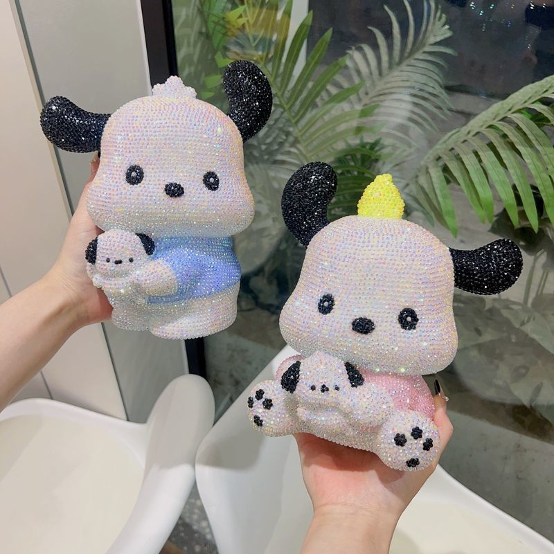 [Accessable Access] DIY Stick Diamond Pacha Doll Handmade DIY Sticky Diamond Creative Doll Small Pig