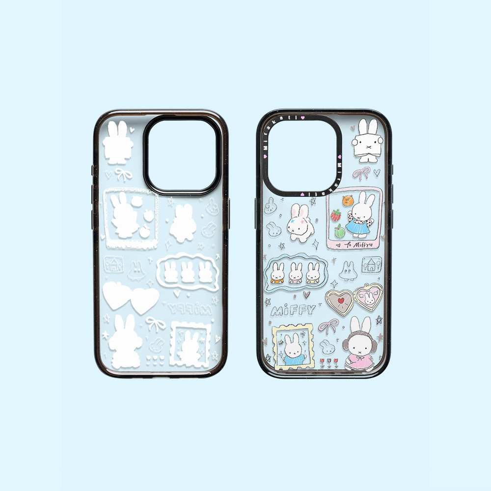 Line Miffy กระต่ายเคสโทรศัพท์โปร่งใส Drop-Resistant สําหรับ iPhone 16 Promax 15 Promax 11 12 13 14plus 15plus 16e 16plus 15pro - รูปที่ 4