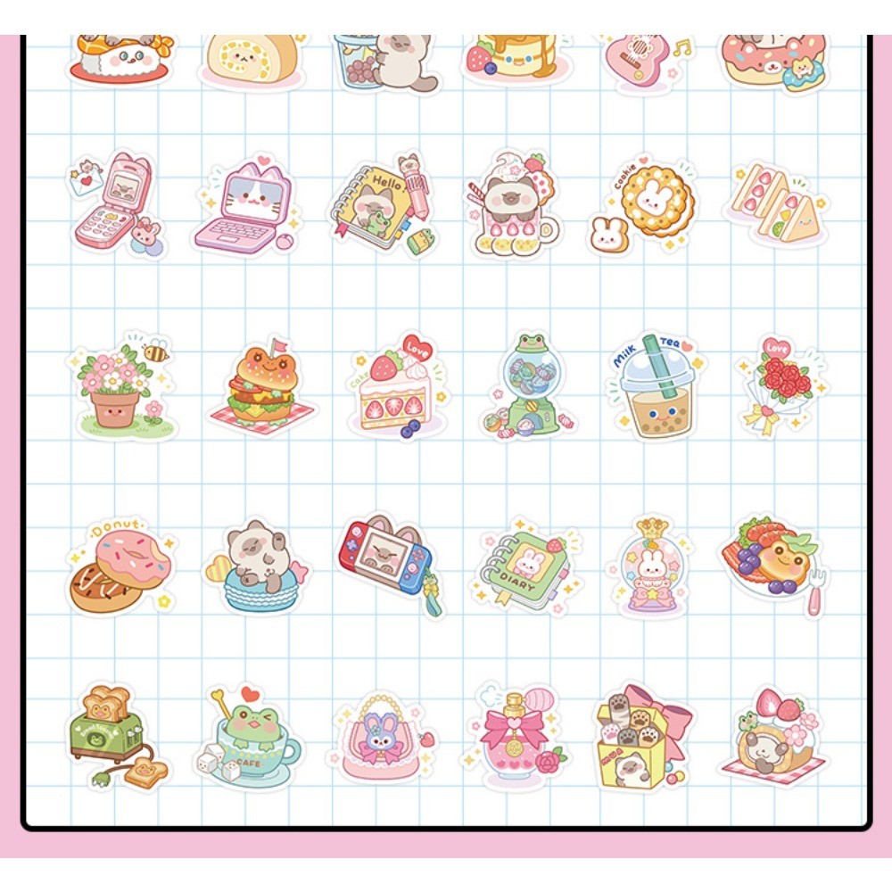 สติกเกอร์หมีขนมหวาน 60 ชิ้น - ตกแต่งสร้างสรรค์น่ารักและน่ารักสําหรับโน๊ตบุ๊ค, เครื่องเขียน & บัญชีมือ DIY (แนะนํา) - รูปที่ 7