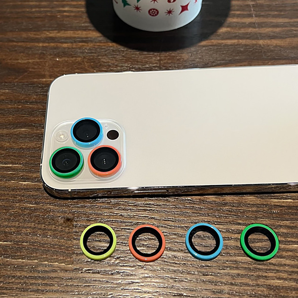 Luminous lens film ฟิล์มกล้องสำหรับ IPhone 17 13 15 11 14 16 Pro Max 14 15Plus 12 13mini ฟิล์มป้องกันเลนส์เรืองแสง - รูปที่ 3