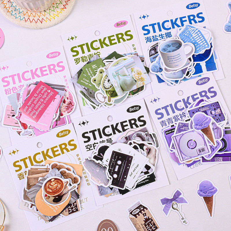 40 ชิ้น Vintage Special Shaped Series สติกเกอร์ Journal Deco DIY สติกเกอร์