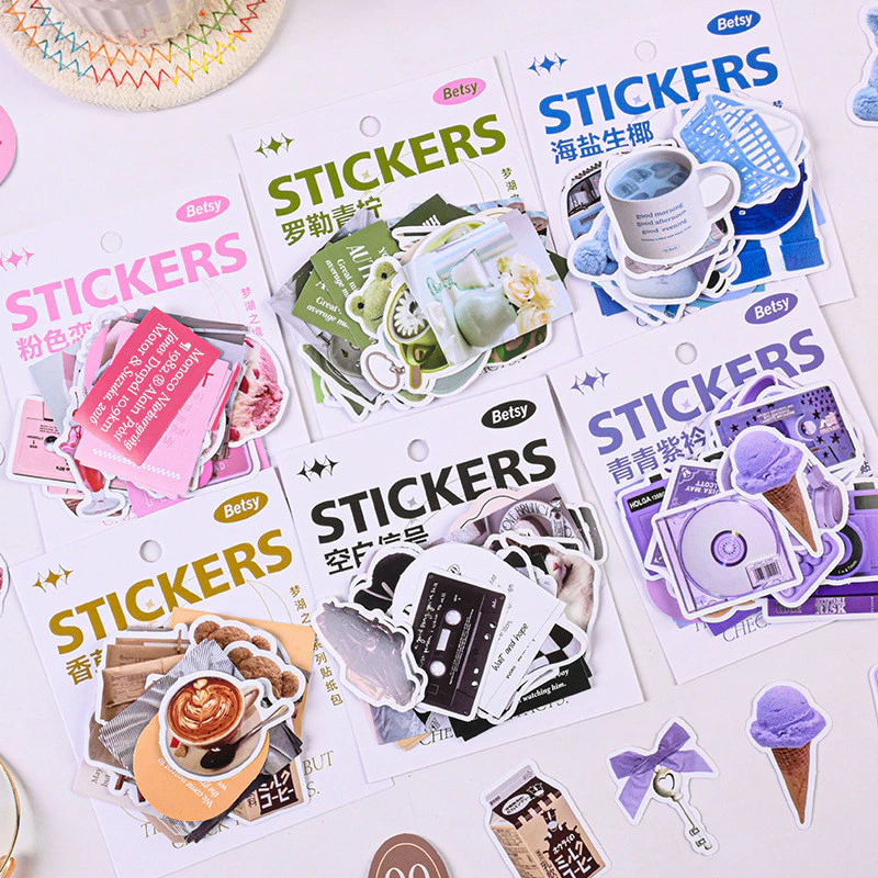 40 ชิ้น Vintage Special Shaped Series สติกเกอร์ Journal Deco DIY สติกเกอร์