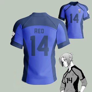 เสื้อยืดอะนิเมะคอสเพลย์ Blue Lock Team Eleven Isagi Yoichi แขนสั้นพิมพ์ลาย 3D
