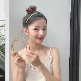 ที่คาดผมเนื้อแมตต์สีสันสดใสสำหรับเด็กผู้หญิง กันลื่น ออกแบบเรียบง่ายและทันสมัย