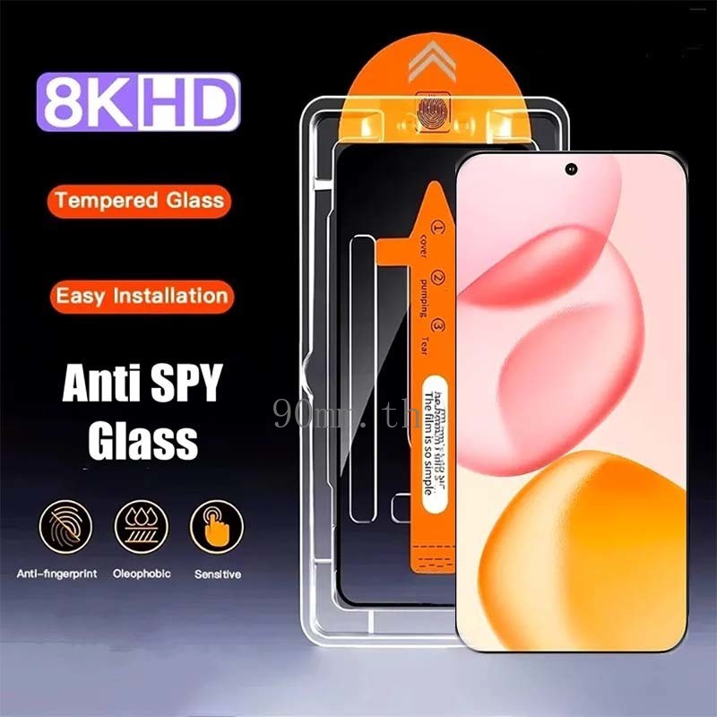 2 Pcs ฟิล์ม Honor 400 Honor X6C ฟิล์มกระจกความเป็นส่วนตัว กระจกป้องกันสายลับ ติดตั้งง่าย ปราศจากฝุ่น