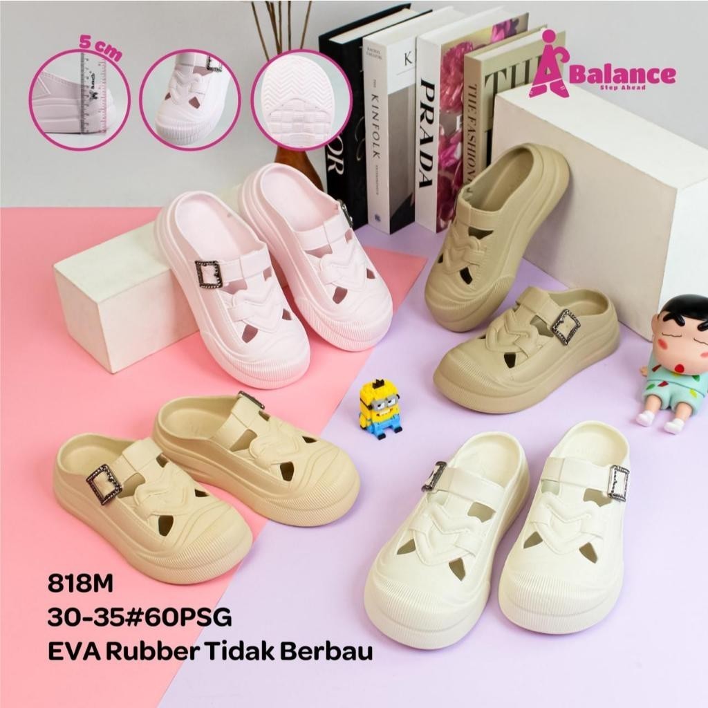 Eva Rubber Balance 818M Rubber Slip On รองเท้าแตะเด็กผู้หญิง