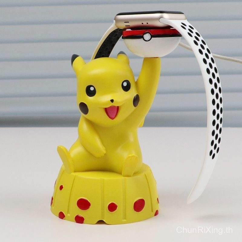 Pikachu เหมาะสําหรับ iWatch, เครื่องชาร์จ Apple Watch, Huawei GT4, เครื่องชาร์จนาฬิกา Samsung 7