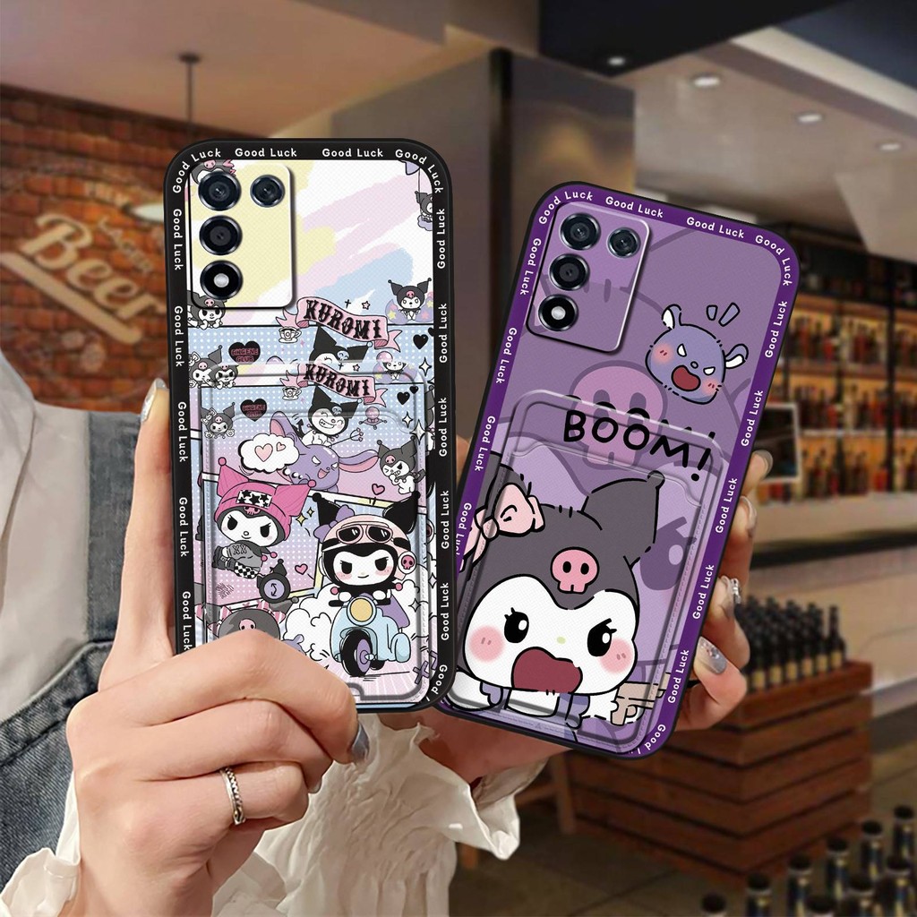 Graffiti ช่องใส่การ์ดเคสโทรศัพท์สําหรับ OPPO K9S/Realme Q3S/Q3T/K10 Vitality Edition ป้องกันการ์ตูนก