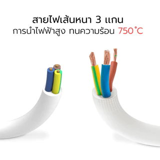 Nataku ปลั๊กพ่วง ปลั๊กไฟ ปลั๊กสามตา มีเบรกเกอร์ ม่านนิรภัย ป้องกันไฟเกิน สายยาว 3เมตร 5 เมตร มอก.