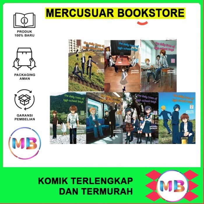 The Daily Lives of High School Boys Comic 1 - 7 (อังกฤษ) - MercusuarBookstore