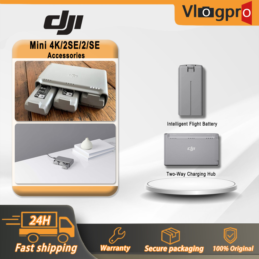 แบตเตอรี่เที่ยวบินอัจฉริยะ DJI และฮับชาร์จสองทางสําหรับ DJI Mini 4K/Mini 2 SE/Mini 2/Mini SE