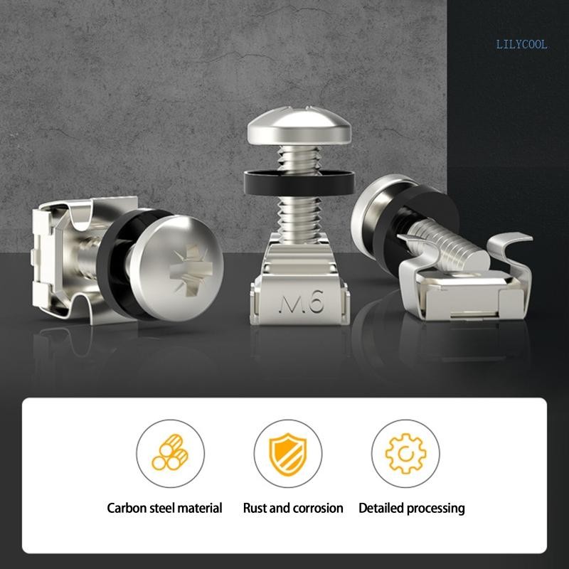 CH M6x12 มม. 16 มม. เซิร์ฟเวอร์แร็คตู้ชั้นวางของเซิร์ฟเวอร์ Mount M6 Rack Mount สกรูชุด