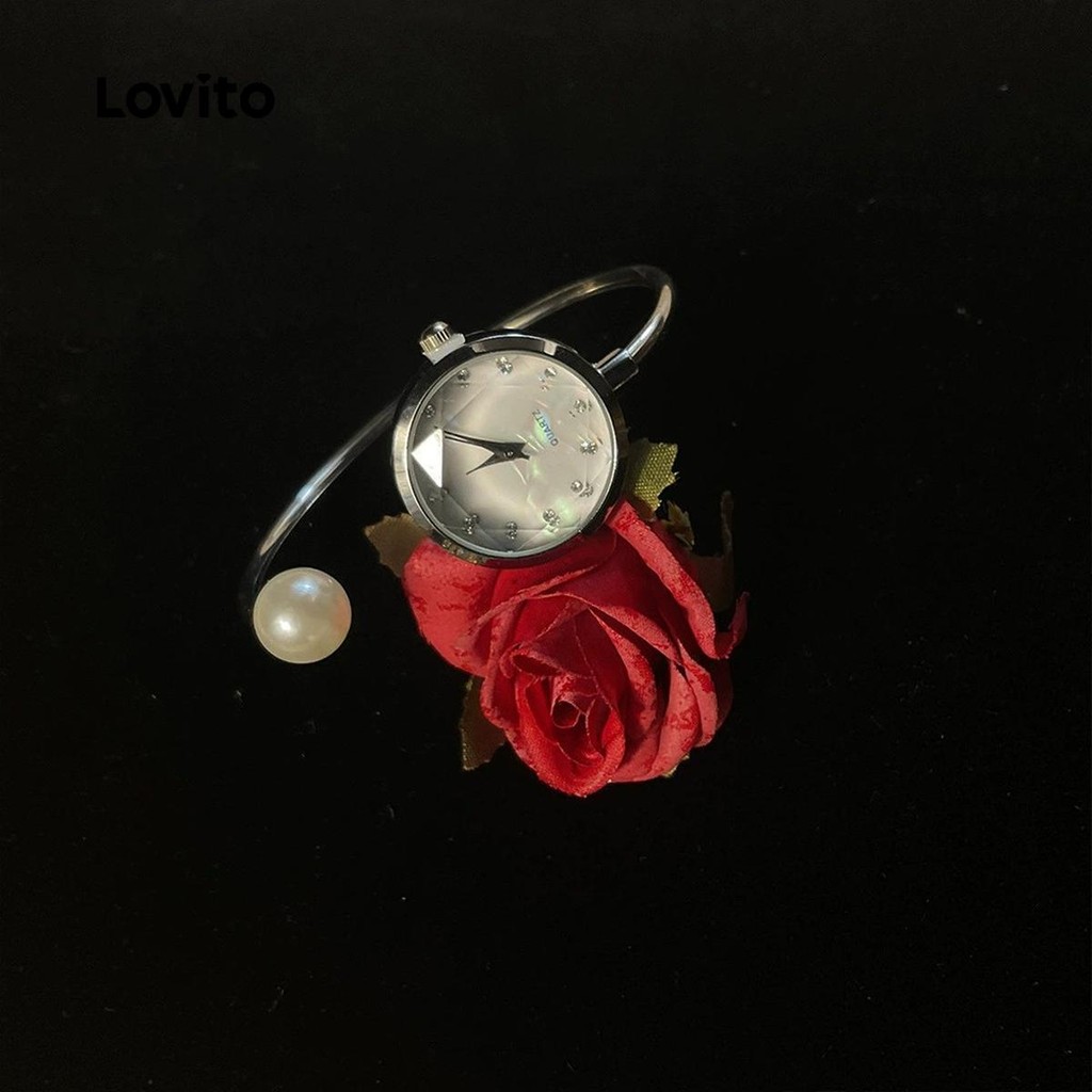 Lovito นาฬิกาควอตซ์แบบสบาย ๆ สำหรับผู้หญิง LFA86253 - รูปที่ 2