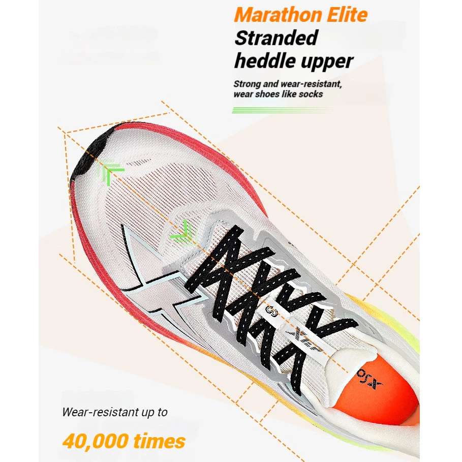 XTEP 2000KM 3.0 รองเท้าวิ่งผู้ชาย Rebound Support Cushioning ไซส์ 39-47 thumbnail 6