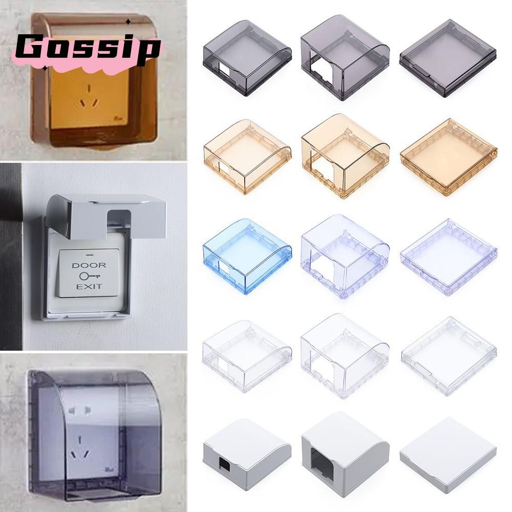 GOSSIP 1 ชิ้นสวิทช์ฝาครอบป้องกัน Wall Splash-Proof กล่อง Power Outlet อุปกรณ์ปลั๊กไฟฟ้าฝาครอบ
